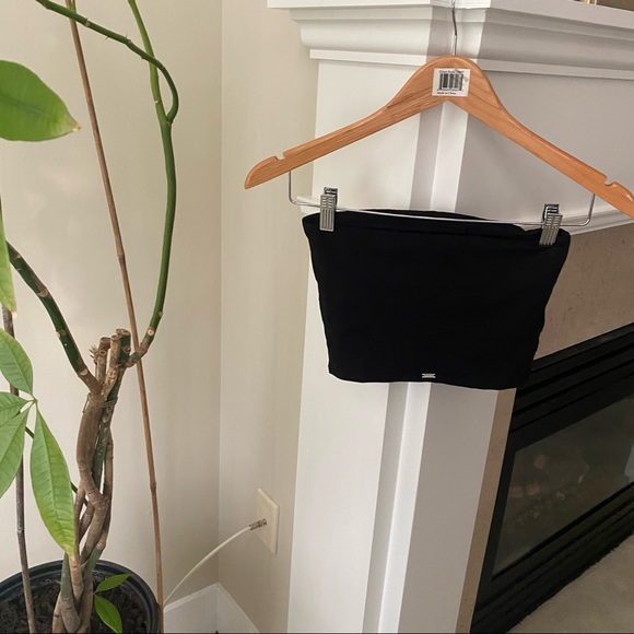 VS PINK Black Unlined Bandeau Crop Tube Top - Picture 8 of 9